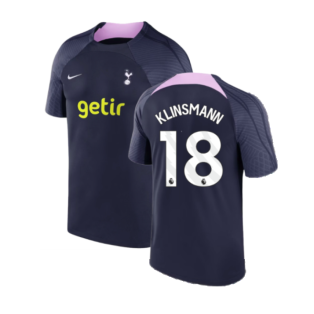 2023-2024 Tottenham Strike Dri-Fit Training Shirt (Marine) (Klinsmann 18)