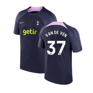 2023-2024 Tottenham Strike Dri-Fit Training Shirt (Marine) (Van De Ven 37)