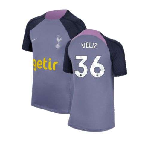 2023-2024 Tottenham Strike Dri-Fit Training Shirt (Violet) (Veliz 36)
