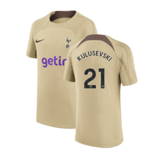 2023-2024 Tottenham Training Shirt (Gold) - Kids (Kulusevski 21)