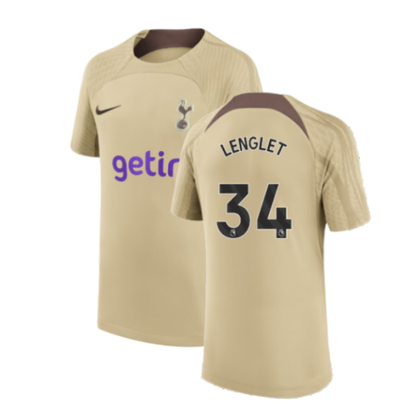 2023-2024 Tottenham Training Shirt (Gold) - Kids (Lenglet 34)