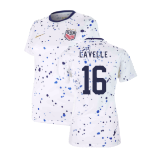 2023-2024 USA WWC Home Shirt (Ladies) (Lavelle 16)