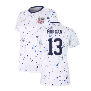 2023-2024 USA WWC Home Shirt (Ladies) (Morgan 13)