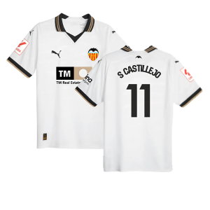 2023-2024 Valencia Home Shirt (Kids) (S CASTILLEJO 11)