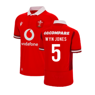 2023-2024 Wales Home WRU Rugby Shirt (Kids) (Wyn Jones 5)