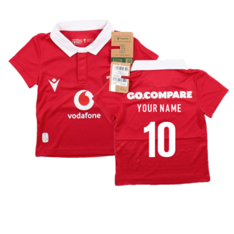 2023-2024 Wales Rugby Home Baby Shirt (Your Name)