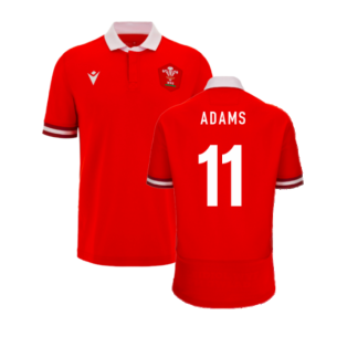 2023-2024 Wales Rugby Home Cotton Shirt (Adams 11)