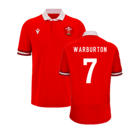 2023-2024 Wales Rugby Home Cotton Shirt (Warburton 7)