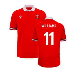 2023-2024 Wales Rugby Home Cotton Shirt (Williams 11)