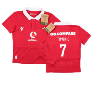2023-2024 Wales Rugby Home Toddlers Shirt (Tipuric 7)