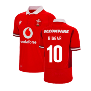 2023-2024 Wales Rugby WRU Home Poly Shirt (Biggar 10)
