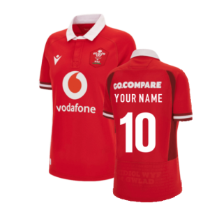 2023-2024 Wales Rugby WRU Home Shirt (Ladies) (Your Name)