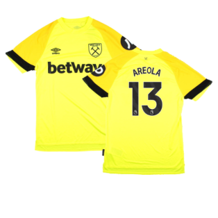 2023-2024 West Ham Change Goalkeeper Shirt (Yellow) (Areola 13)