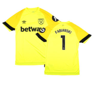 2023-2024 West Ham Change Goalkeeper Shirt (Yellow) (Fabianski 1)