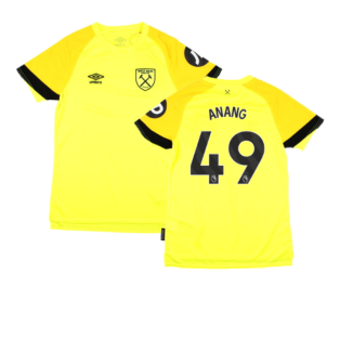 2023-2024 West Ham Change Goalkeeper Shirt (Yellow) - Kids (Anang 49)