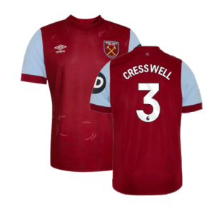 2023-2024 West Ham Home Shirt (Kids) (CRESSWELL 3)