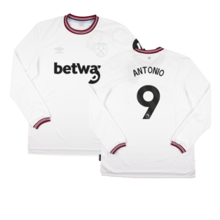 2023-2024 West Ham Long Sleeve Away Shirt (ANTONIO 9)