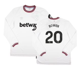 2023-2024 West Ham Long Sleeve Away Shirt (BOWEN 20)