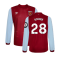 2023-2024 West Ham Long Sleeve Home Shirt (Kids) (SOUCEK 28)