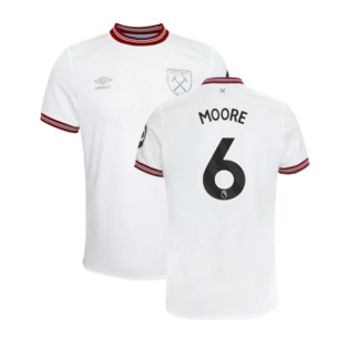 2023-2024 West Ham United Away Shirt (Kids) (MOORE 6)