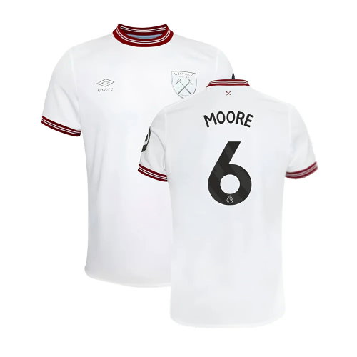 2023-2024 West Ham United Away Shirt (Kids) (MOORE 6)