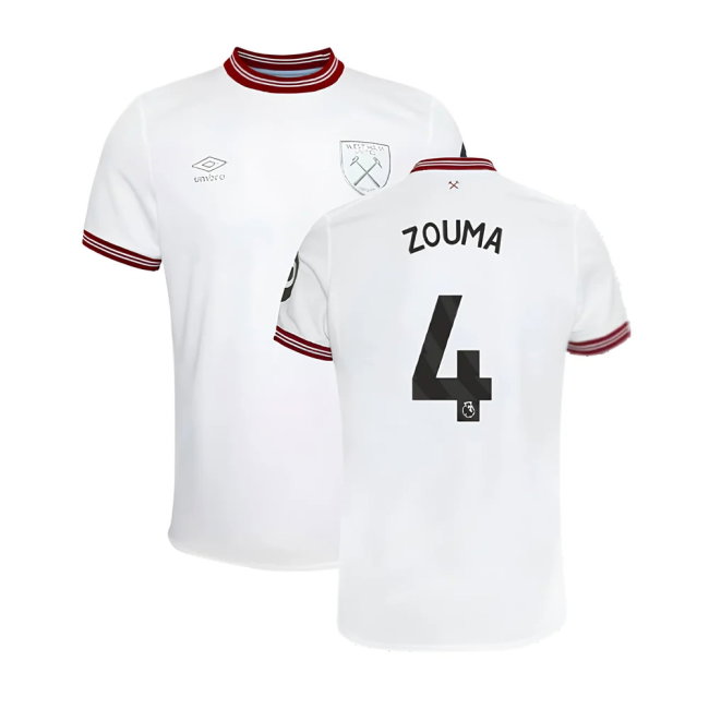 2023-2024 West Ham United Away Shirt (Kids) (ZOUMA 4)