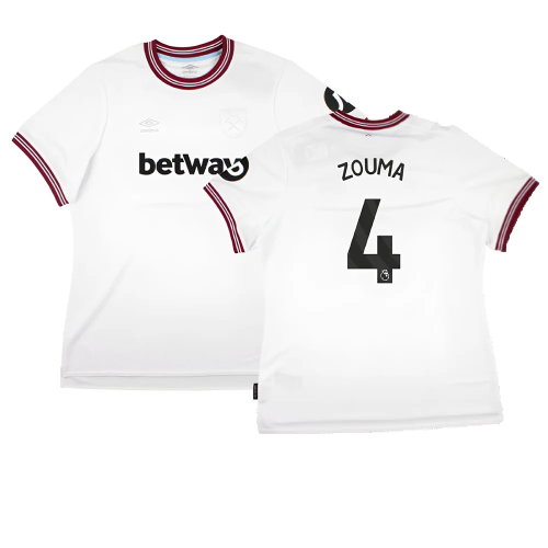 2023-2024 West Ham United Away Shirt (Ladies) (ZOUMA 4)