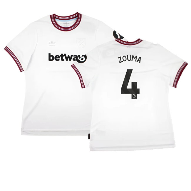 2023-2024 West Ham United Away Shirt (Ladies) (ZOUMA 4)