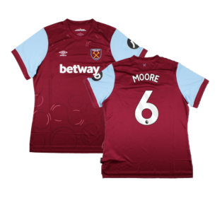 2023-2024 West Ham United Home Shirt (Womens) (MOORE 6)
