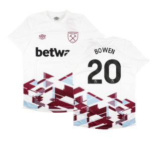 2023-2024 West Ham Warm Up Jersey (White) (BOWEN 20)