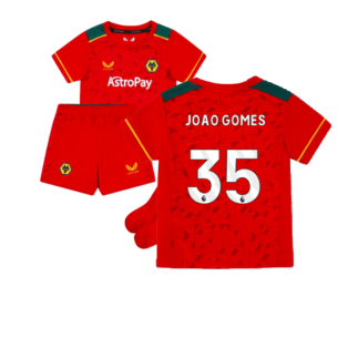 2023-2024 Wolves Away Mini Kit (JOAO GOMES 35)