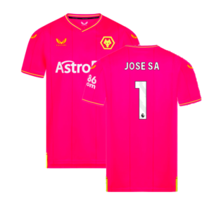 2023-2024 Wolves Home Goalkeeper Shirt (Pink) (Jose Sa 1)