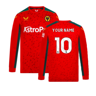 2023-2024 Wolves Long Sleeve Away Shirt (Your Name)