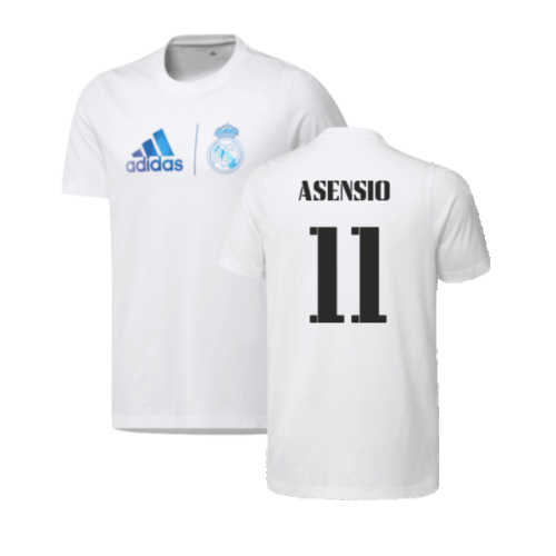 2023 Real Madrid Graphic Tee (White) (ASENSIO 11)  2023 Real Madrid Graphic Tee (White) (ASENSIO 11)