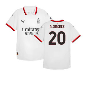 2024-2025 AC Milan Away Authentic Shirt (A.Jimenez 20)