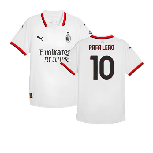 2024-2025 AC Milan Away Authentic Shirt (Rafa Leao 10)