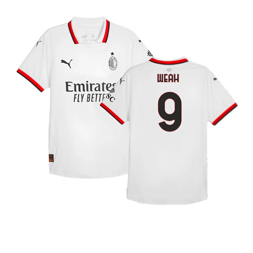 2024-2025 AC Milan Away Authentic Shirt (Weah 9)