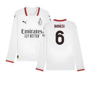 2024-2025 AC Milan Away Long Sleeve Shirt (Baresi 6)