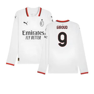 2024-2025 AC Milan Away Long Sleeve Shirt (Giroud 9)