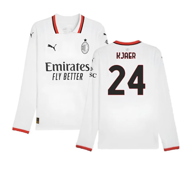 2024-2025 AC Milan Away Long Sleeve Shirt (Kjaer 24)