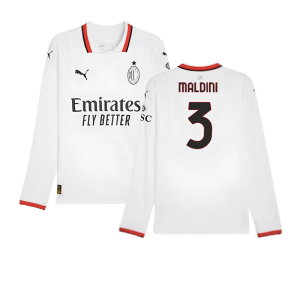 2024-2025 AC Milan Away Long Sleeve Shirt (Maldini 3)
