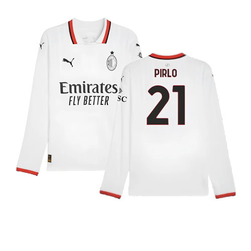 2024-2025 AC Milan Away Long Sleeve Shirt (Pirlo 21)