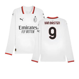 2024-2025 AC Milan Away Long Sleeve Shirt (Van Basten 9)