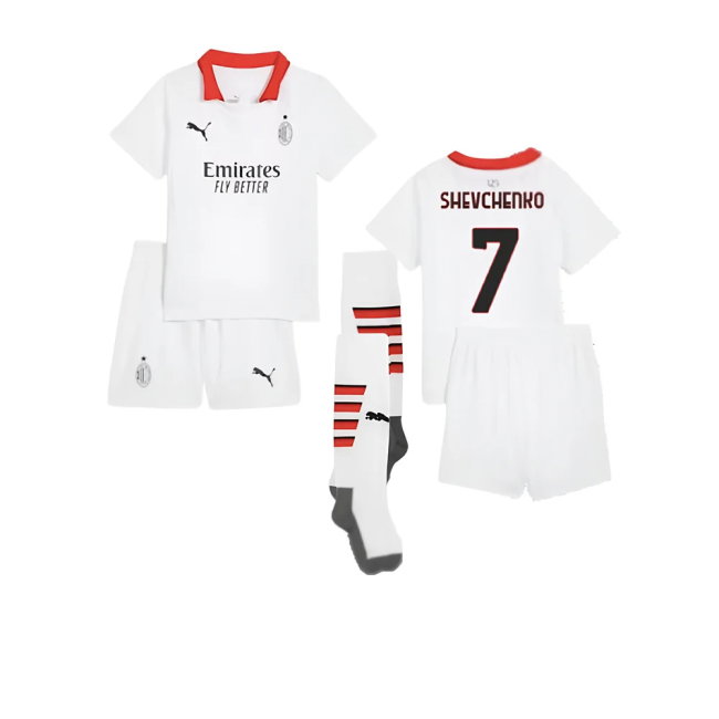 2024-2025 AC Milan Away Mini Kit (Shevchenko 7)