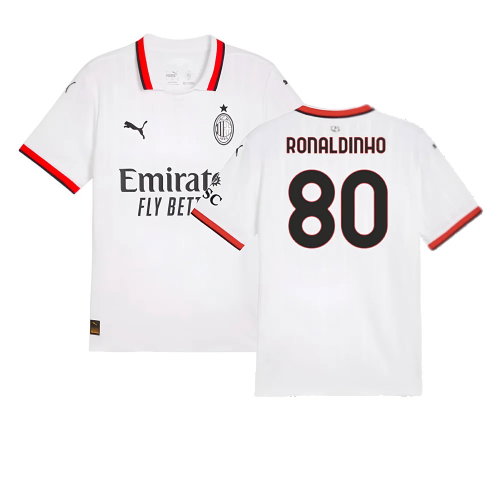 2024-2025 AC Milan Away Shirt (Ronaldinho 80)