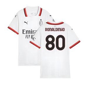 2024-2025 AC Milan Away Shirt (Womens) (Ronaldinho 80)