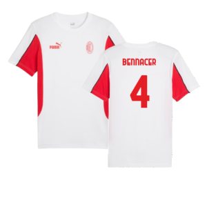 2024-2025 AC Milan FtblArchive Tee (White) (Bennacer 4)