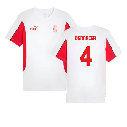 2024-2025 AC Milan FtblArchive Tee (White) (Bennacer 4)