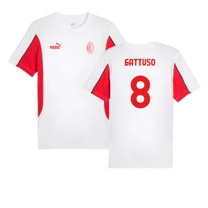 2024-2025 AC Milan FtblArchive Tee (White) (Gattuso 8)