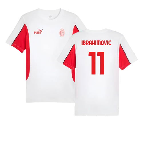 2024-2025 AC Milan FtblArchive Tee (White) (Ibrahimovic 11)
